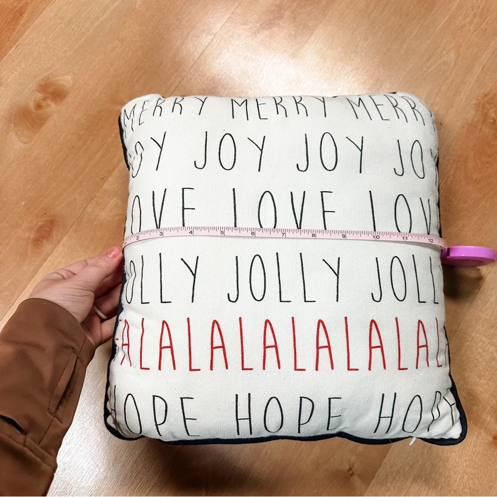 Home | Rae Dunn Black White Red Christmas Holiday Decorative Pillow 14.5 x 14.5”